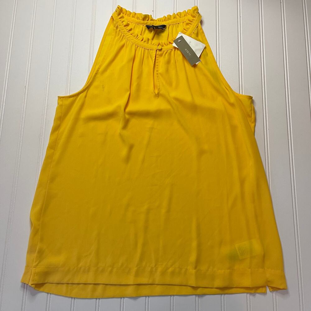 NWT J Crew Ruffle Neck Blouse Top Tank Work Office Size‎ Womens 6 Medium READ